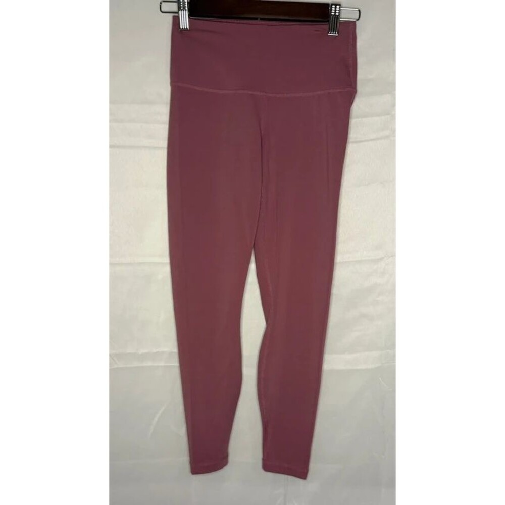 Yogalicious Lux XS Mauve Pink High Rise Yoga Leggings Workout Activewear